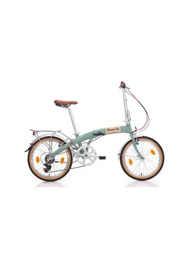 Bianchi 20j Foldıng New Vıntage Katlanır Bisiklet - Celeste Yeşil