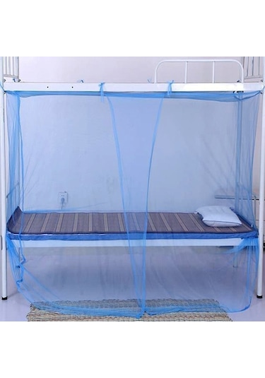 Geeksen Öğrenci Yurdu İçin Çift Kişilik Süper Kalınlıkta Mavi Cibinlik, 120x200 Cm, Kolay Kurulum, Dayanıklı Malzeme