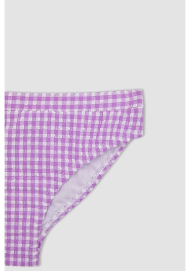 Defacto Kız Çocuk Kareli Bikini Takımı Z6514A623HSPR44 Mor