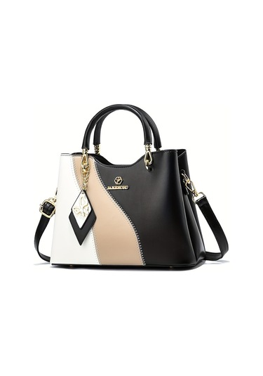 Kadınlar İçin Trendy Kontrast Renkli Tote Çanta
