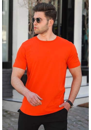 Madmext Madmext Turuncu Erkek Tişört 4951-Turuncu