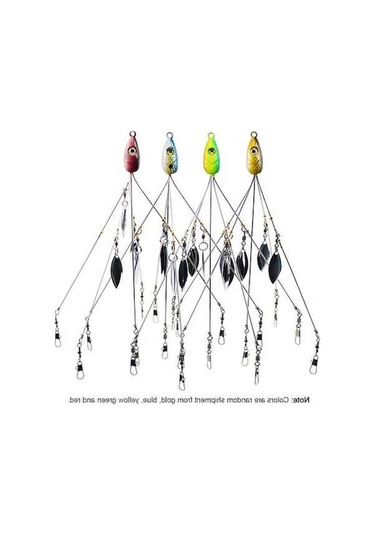 Novahub 5 Kollu Şemsiye Olta Takımı - Çoklu Balık Avı İçin Mükemmel, Küçük Ebatlı