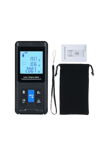 Reedark X100 El Tipi Lazer Ölçü Cihazı - 100m Aralık, 20 Veri Depolama, Alan/hacim/iki Nokta Ölçüm Modları, Ip54 Su Geçirmez, Siyah Pil Yok