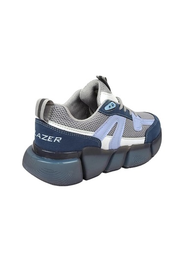 Kadın Ortopedik Tabanlı File Detaylı Sneaker Spor Ayakkabı Turkuaz