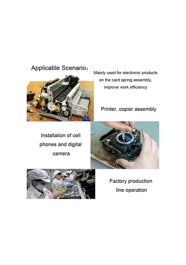 Sones Hsd Eth-913 E-tipi Yaylı Kelepçe Pense C-tipi Segman Pense Meson Çatal Tutma Halkası Pense