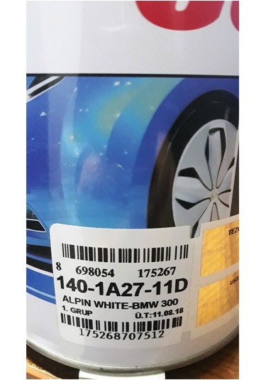 Dyo Dyocryl 2K Akrilik Oto Boyası Bmw 300 Alpin White Beyaz N11.56