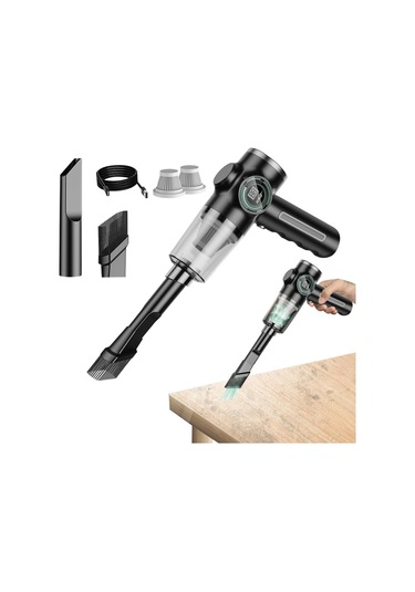 Qianfan Portatif Süpürge Islak Kuru Usb Şarj Edilebilir Hafif