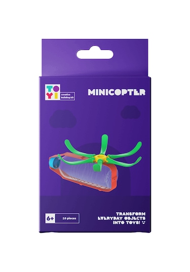 Toyi Minicopter - Mini Stem Seti Ve Yaratıcı Yapı Oyuncakları