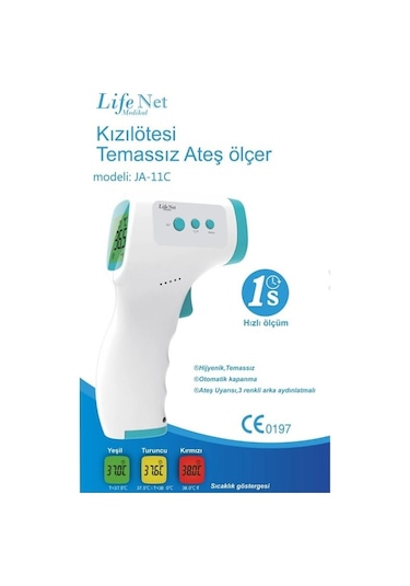 LifeNet JA-11C Medikal Kızıl Ötesi Temassız Ateş Ölçer