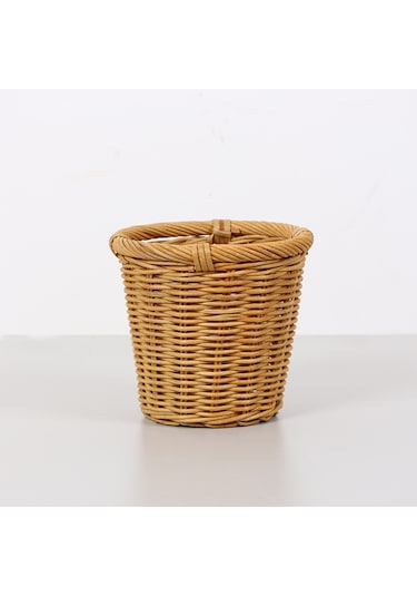 Laura 16x15 Cm. Rattan Küçük Saksılık Bej