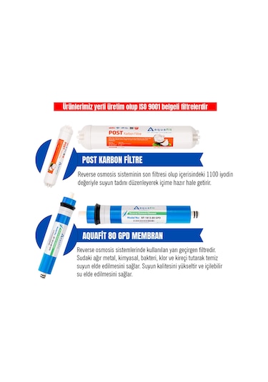 Su Arıtma Filtresi – Açık Kasa Su Arıtma Cihazı 10 İnç - 5 Li Filtre Seti