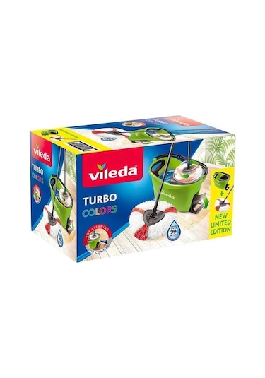 Vileda Turbo Colors 2in 1 Temizlik Seti Yeşil