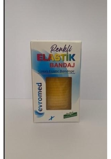 Evromed Elastik Bandaj 8 Cm X 150 Cm Sarı