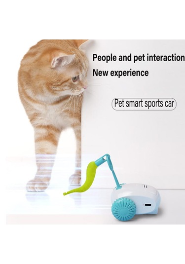 Tineke Hareketli Robot İnteraktif Kedi Oyuncağı Tüylü Araba