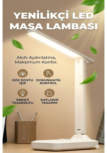 Büro Ev Ofis Hediyesi İçin Katlanır Dokunmatik Göz Dostu Akıllı Led Masa Lambası Diğer