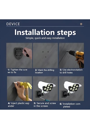 Hb-200 Model 4'lü Paket Solar Güneş Enerjili Hareket Sensörlü Sah