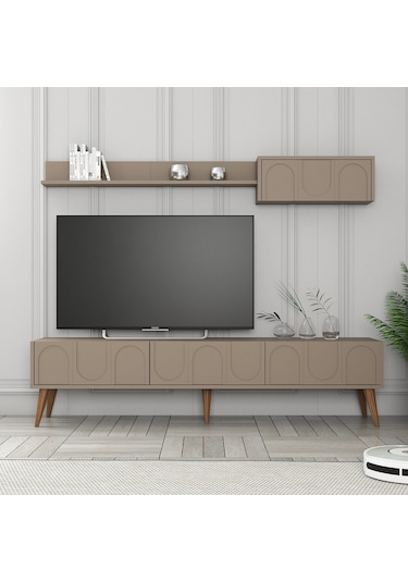 Variant Lyon Duvar Raflı Tv Ünitesi - Atlas / Ceviz