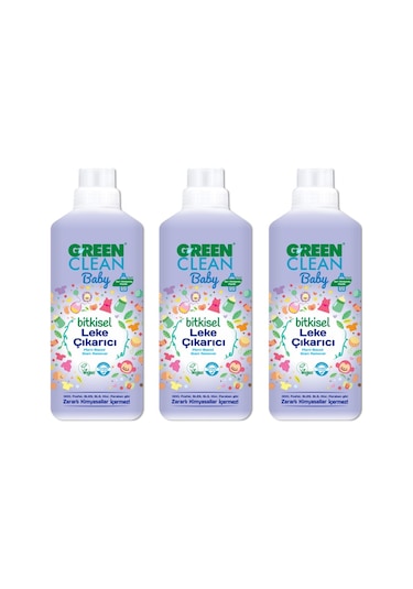 U Green Clean Baby Bitkisel Leke Çıkarıcı 3 x 1 L