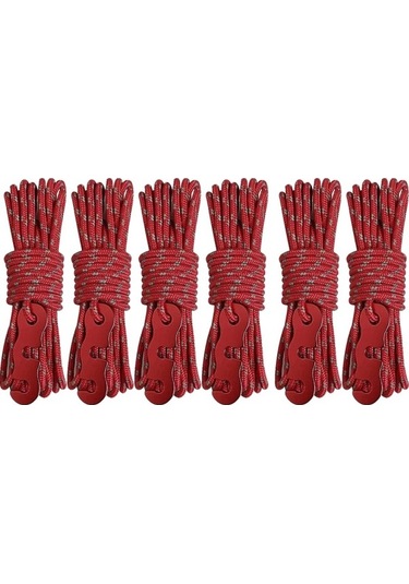 Rogfer 4m X 6 Rulo Açık Kamp Çadırı Gölgelik Rüzgar İpi Aydınlık Çok Fonksiyonlu Rüzgar İpi Çadır Çadır Sabit İp S Tüp-kırmı , Boyut:4m X 6 Rulo Siyah Siyah