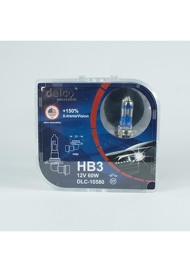 Delco U.s.a Hb3 9005 X-treme Vision +%150 Fazla Işık Far Ampulü 12 Volt