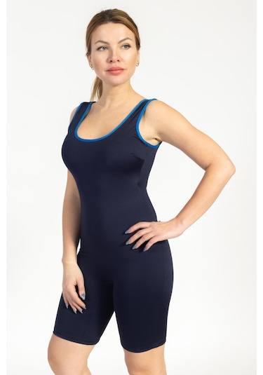 Kadın 768 Uzun Şortlu Yüzücü Mayo Lacivert-lacivert 37159 - 1 Lacivert Kadın 768 Uzun Şortlu Yüzücü Mayo Lacivert-lacivert 37159 - 1 Lacivert