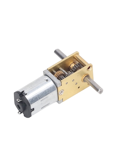 Aubyhe Dc6v 8rpm Yüksek Tork Çift Eksenli Motor, Düşük Hızlı Metal Dişli, Sabit Koltuklu, Robot/akıllı Araç Uygulamaları İçin 1218-n20