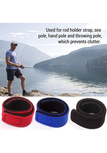 Jeemson 12 Adet Mavi Sbr-ok Kumaş Saçma Saklama Kayışları, 30x240mm Esnek, Dayanıklı, Uygun Boyutlu Balıkçılık Kayış Seti