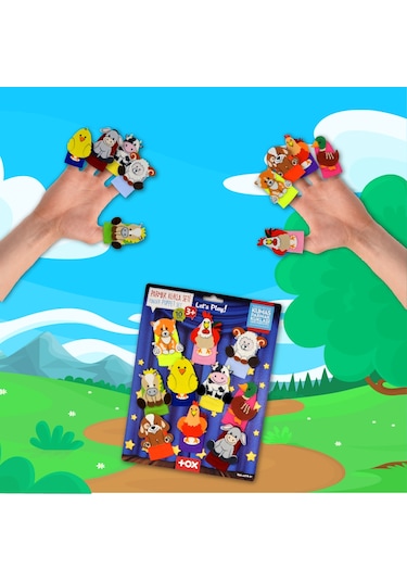Tox Çiftlik Hayvanları 10 Parça Parmak Kukla Set T220