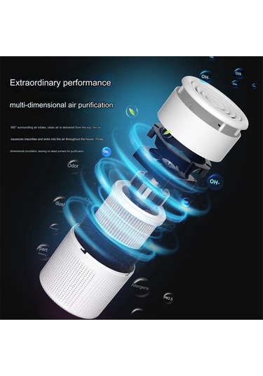 Xiaaokeji Araba Ev Ofis Yurt B İçin Otomatik Mod Arıtıcı