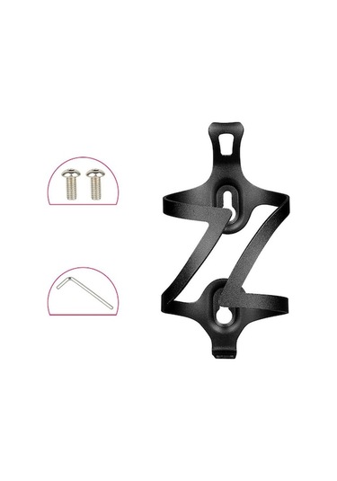 Novahub Siyah 155 85 80mm Su Şişesi Kafesi Aksesuarları Bisiklet İçecek Bardak Tutucu Siyah Siyah