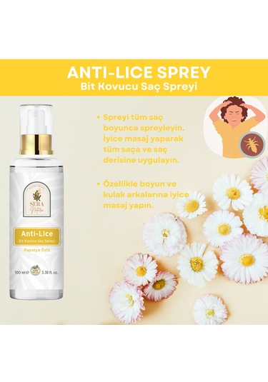 Sera Natura Lice Papatya Özlü Bit Karşıtı Spreyi 100 ML