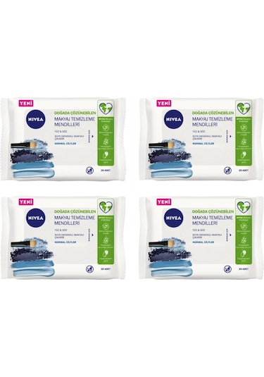 Nivea Normal Arada Makyaj Temizleme Mendili 4 x 25 Adet