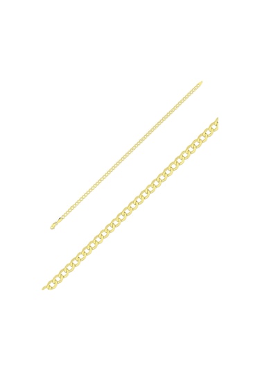 Hafif Erkek Zincir Bileklik Sarı Altın