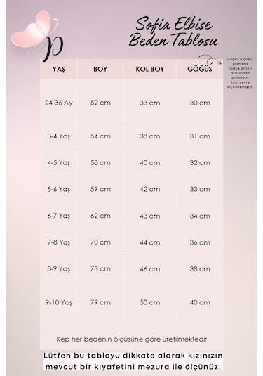 Kız Çocuk Pembe Sofia Pamuklu Fiyonk Detaylı Elbise Kep Abiye Takım Pembe