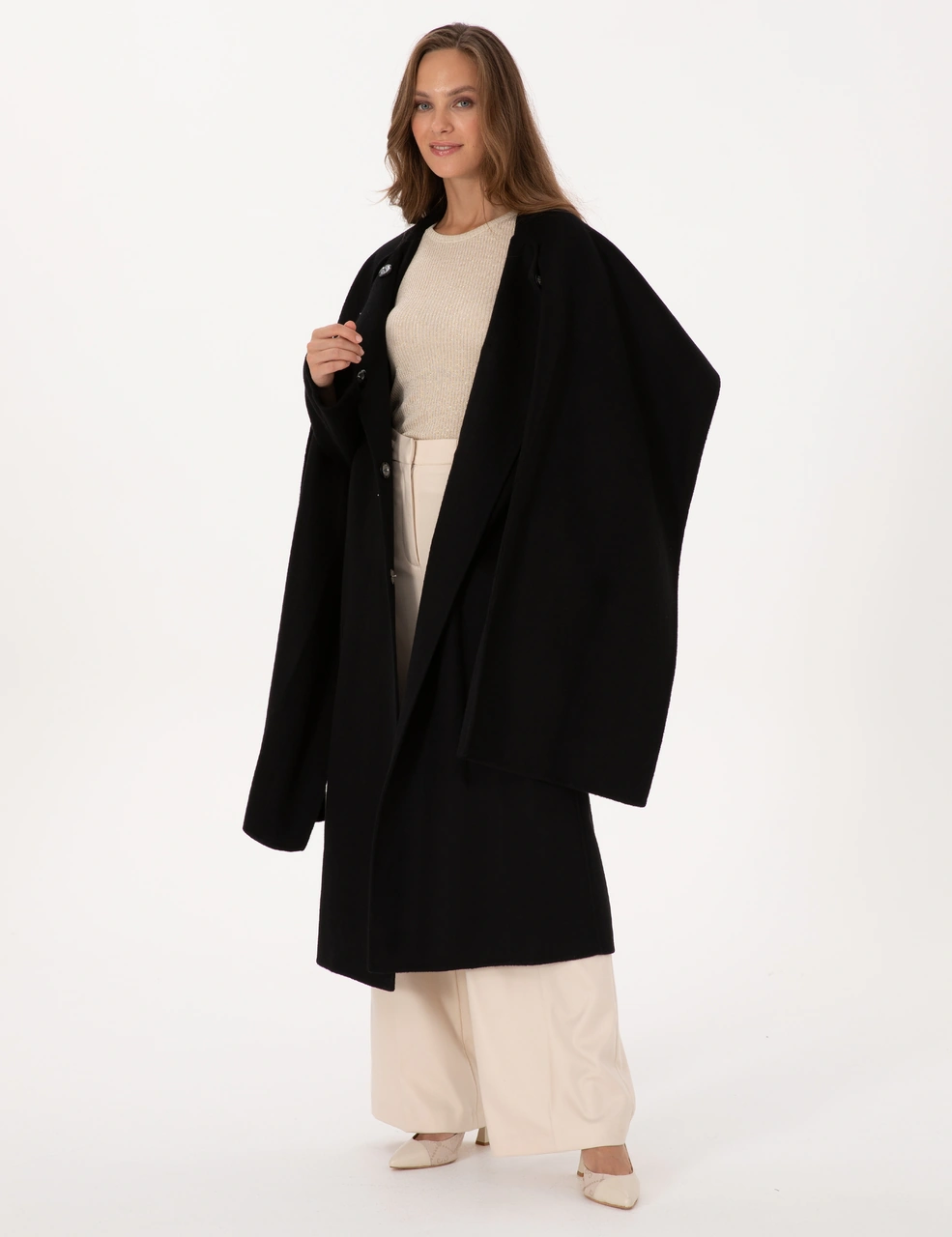 Pierre Cardin Kadın Siyah Kaban 50309079-vr046 Siyah