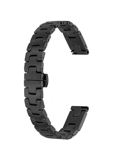 Watch 40mm Senk Krd-150 Metal Kordon Strap Kayış - Siyah