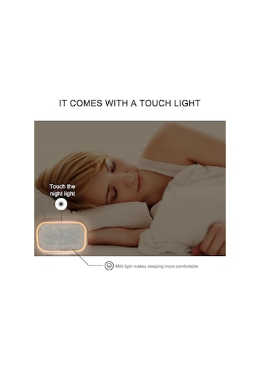 Hombey Beyaz Gürültü Uyku Cihazı Akıllı Gece Lambası - Uyku Yardımı - Beyaz Renk Beyaz