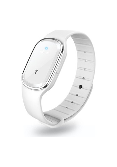 Xiyyadms Beyaz Ultrasonik Entegreli Sivilce Kovucu Bileklik - Çocuk Ve Yetişkinler İçin İç/ Dış Mekan Koruması