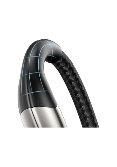 Lightning Horizontal Data Ve Şarj Kablosu Işıklı 1m Calsp-b01 Siy