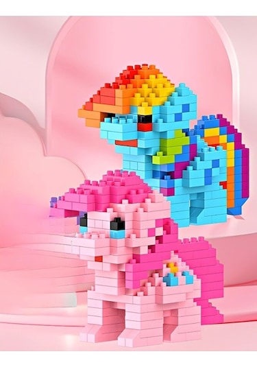 Brıcks My Little Pony Rainbow Dash & Pinkie Pie İkili Yapı Blokla