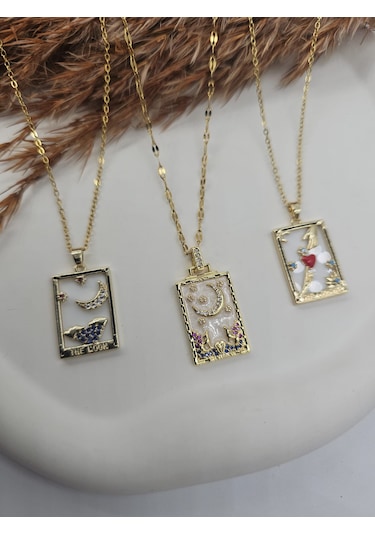 Gökyüzü Tarot Çelik Kolye