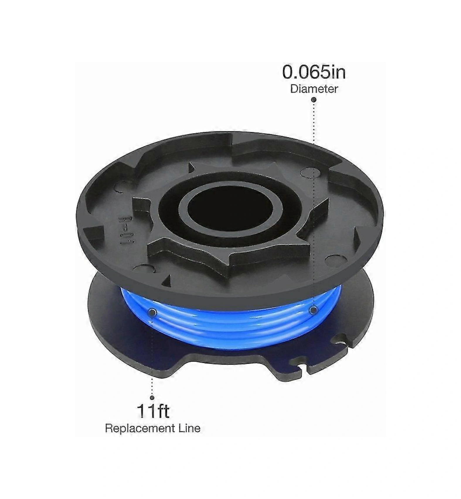 Yuntech01 Ryobi Ac14rl3a Elektrikli Bıçak Makinesi İçin 6 Adet Değişim Bobin Seti - 3.3m X 1.65mm Nilon Teli, Otomatik Besleme, 18v/24v/40v Uyumlu