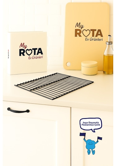 Kare Izgara Nihale, Metal Nihale, Çay Altlığı, Tencere Ve Tava Altlığı Siyah 2