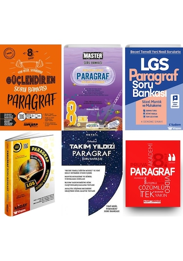 8.sınıf 2024-2025 Paragraf 6 Kitap Set