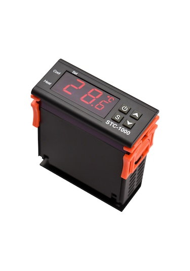 Springsun Stc-1000 Akıllı Sıcaklık Kontrol Cihazı - Otomatik Isıtma/soğutma, Sıcaklık Doğrulama, Gecikmeli Başlangıç, Uyarı Fonksiyonu - Dc 24v