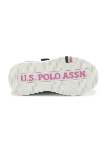 U.s. Polo Assn. Uttes Jr 5pr Siyah Kız Çocuk Sneaker Siyah-fusya