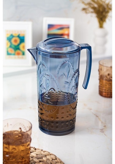 Akrilik Magic 2,3 Lt Lacivert Sürahi Cam Değildir