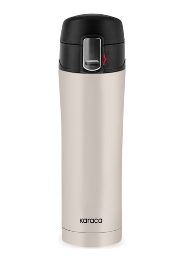 Karaca Pluton Çelik Sızdırmaz Termos Krem 450 ml