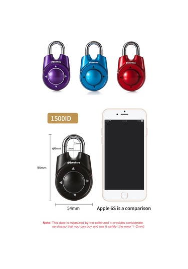 Neevoyu Master Lock Yönlü Kombinasyon Kilit: Spor Salonu Ve Okul Dolabı Koruması, Hızlı Erişim, Siyah Renk Siyah