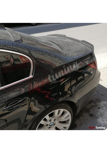 BMW E60 M4 Spoiler, Eski 5.20 2004 2011, Parlak Siyah Boyalı